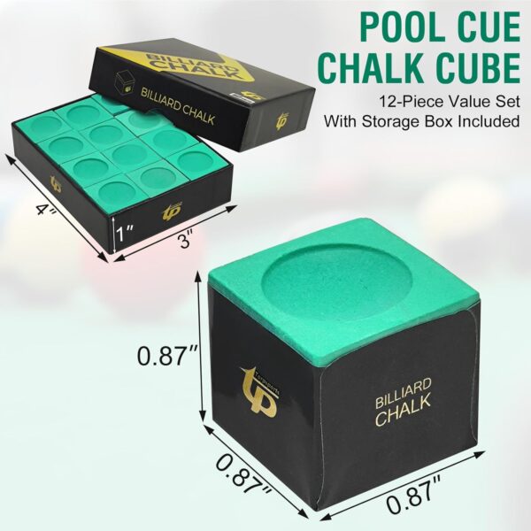 Pool Chalk Cubes Pool Table Accessories for Billiard Table - Image 3