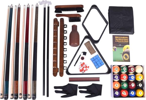 Pool Table Premium Billiard 20 Pieces Accessory Kit, Pool Cue Sticks Bridge Ball Sets,Premium Billiard Accessory kit Set, Includes All Accessories to Start a Billiards Game - Image 2