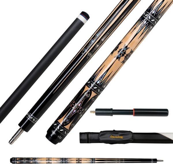 Carbon Fiber Pool Cue,11.8mm/12.5mm Low Deflection Cue Stick,Professional Pool Stick with Case - Image 2