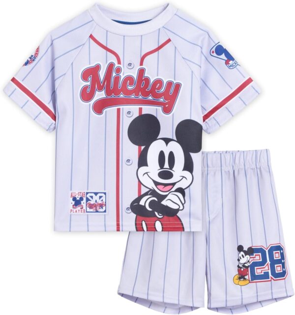 Disney T-Shirt and Mesh Shorts Outfit Set Infant to Big Kid Sizes (12 Months - 10-12) - Image 2