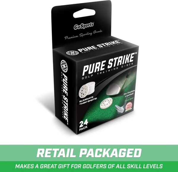 GoSports Golf Pure Strike Golf Training Discs 24 Pack - Eliminate Thin Shots! - Image 8