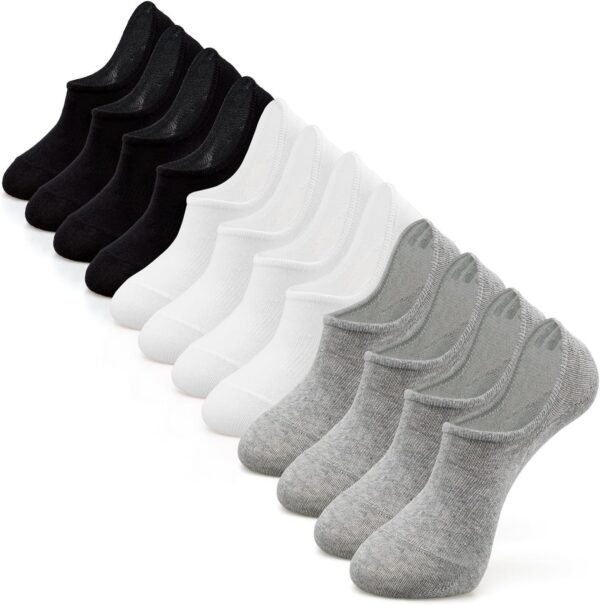 IDEGG No Show Socks Womens and Men Low Cut Ankle Short Anti-slid Athletic Running Novelty Casual Invisible Liner Socks - Image 2