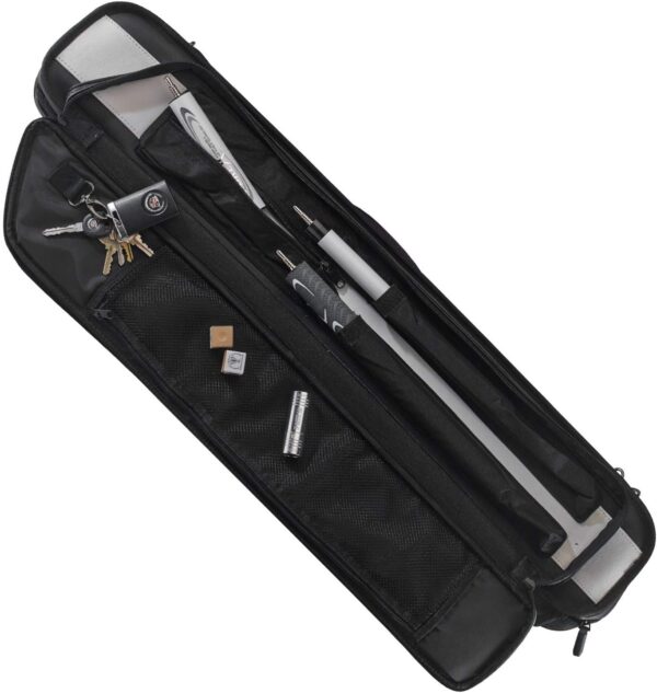 LUCASI Tournament Pro 4x8 Pool Cue Case - Holds 4 Cues + Jump Break, Extensions, Extra Shaft & More - Image 3