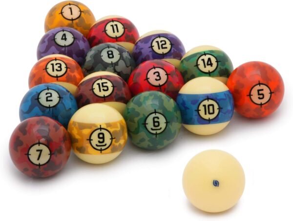 Aramith Camouflage Billiard Pool Ball Set 2 1/4" - Image 4