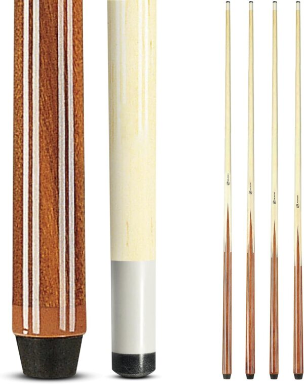 Players Set of One Piece House Pool Cue Sticks - Professional Quality for Commercial Or Residential Use (4 Cues) - Image 2