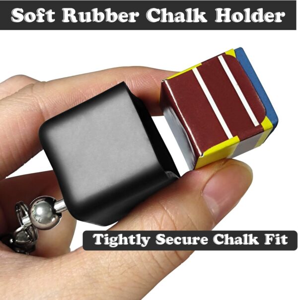 Portable Pool Cue Chalk Holder,Chalk Holder for Billiards,Essential Billiards Accessory for Cue Enthusiasts - Image 4