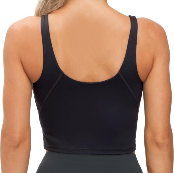 THE GYM PEOPLE Womens' Sports Bra Longline Wirefree Padded with Medium Support - Image 3