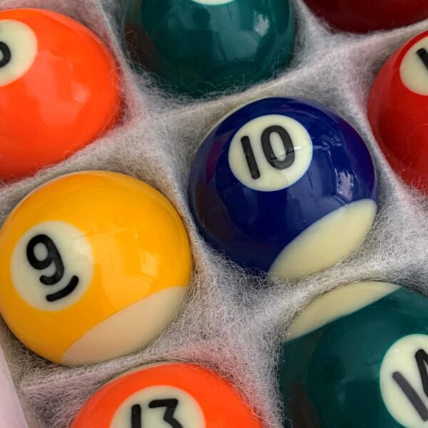 Billiard Ball Set Mini Size 1-1/2 Inch Pool Balls Set Complete 16 Balls Set American Style Resin Balls Pool Table Accessories for 6FT Pool Table - Image 5