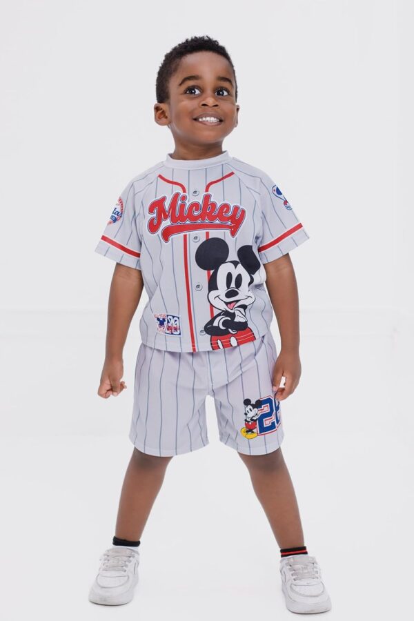 Disney T-Shirt and Mesh Shorts Outfit Set Infant to Big Kid Sizes (12 Months - 10-12) - Image 3