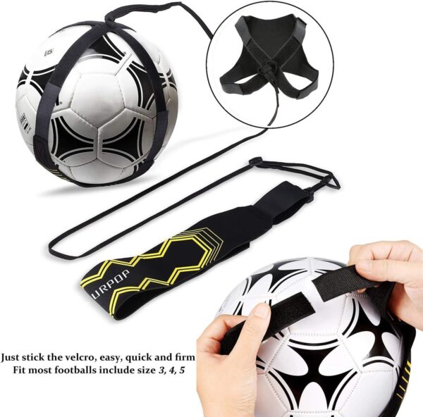 Soccer/Volleyball/Rugby Trainer, Football Kick Throw Solo Practice Training Aid Control Skills Adjustable Waist Belt for Kids Adults - Image 5