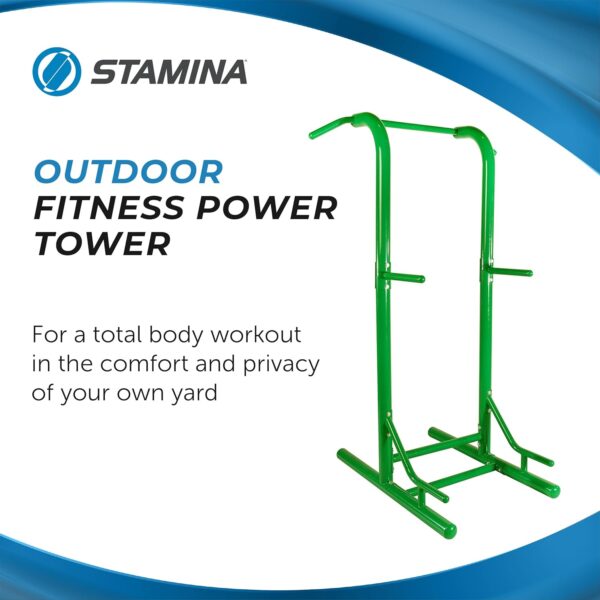 Outdoor Fitness Multi-Use Strength Training Power Tower - Image 4