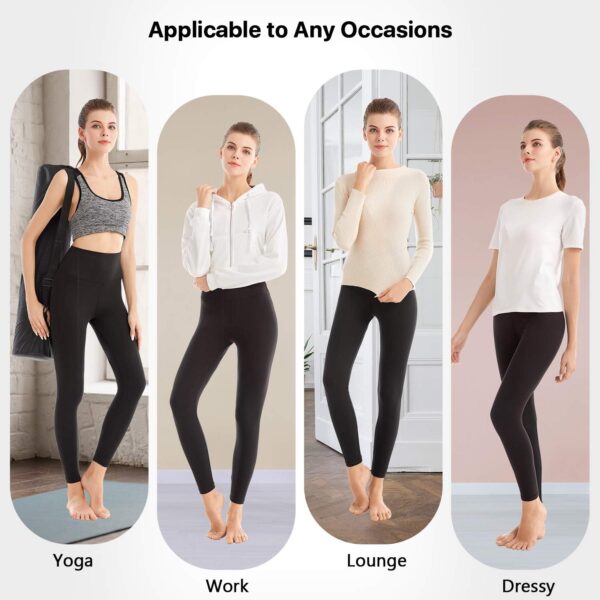 SINOPHANT High Waisted Leggings for Women - Full Length Capri Buttery Soft Yoga Pants for Workout Athletic - Image 6