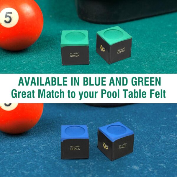 Pool Chalk Cubes Pool Table Accessories for Billiard Table - Image 8