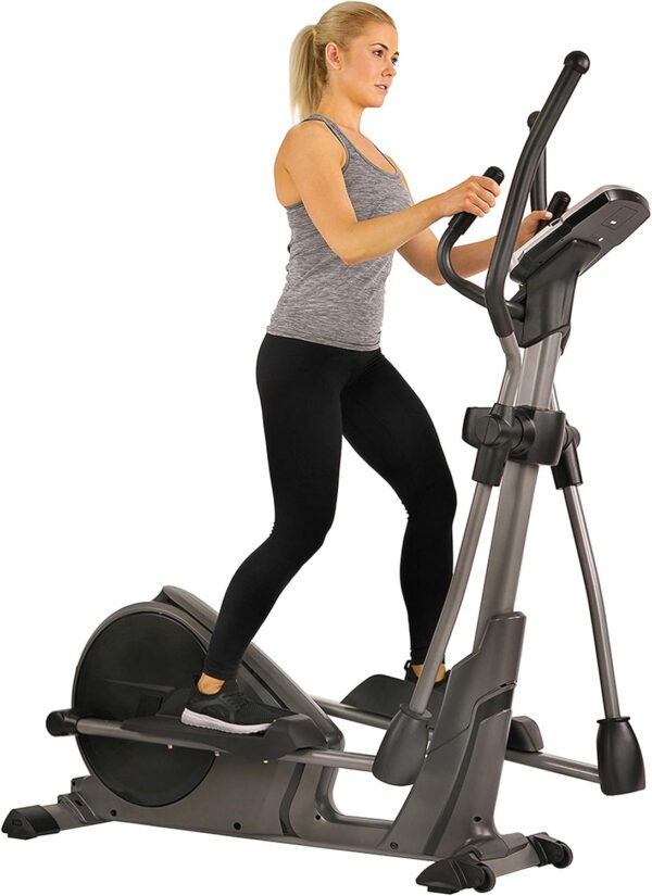 Sunny Health & Fitness Programmable 16 Electro-Magnetic Elliptical Cross Trainer Exercise Machine, Full-Body Cardio Equipment w/ 24 Pre-Built Workouts, 330LB Capacity,Optional Free SunnyFit App Link - Image 2