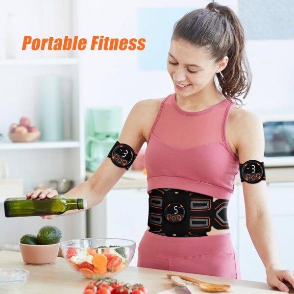 ABS Stimulator, Abdominal Toning Belt Trainer, Abs Workout Equipment, Ab Sport Exercise Belt for Men and Women BFB-11 - Image 4