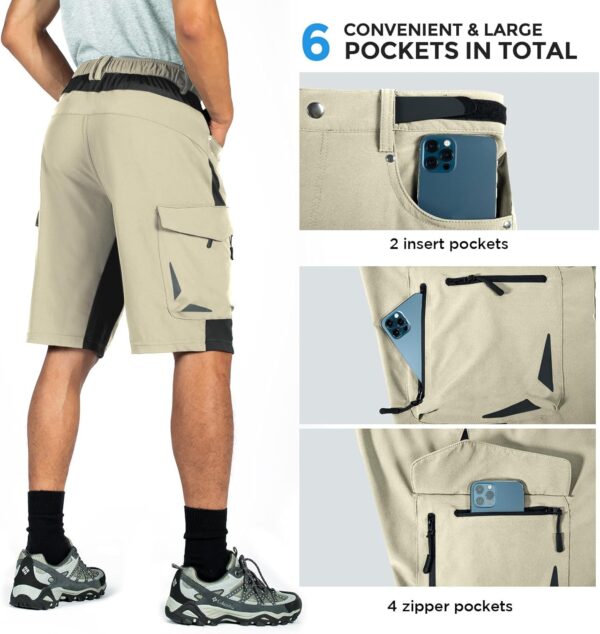 XKTTAC Men's Outdoor Quick Dry Lightweight Stretchy Shorts for Hiking, Tactical, Camping, Travel with 6 Pockets - Image 6