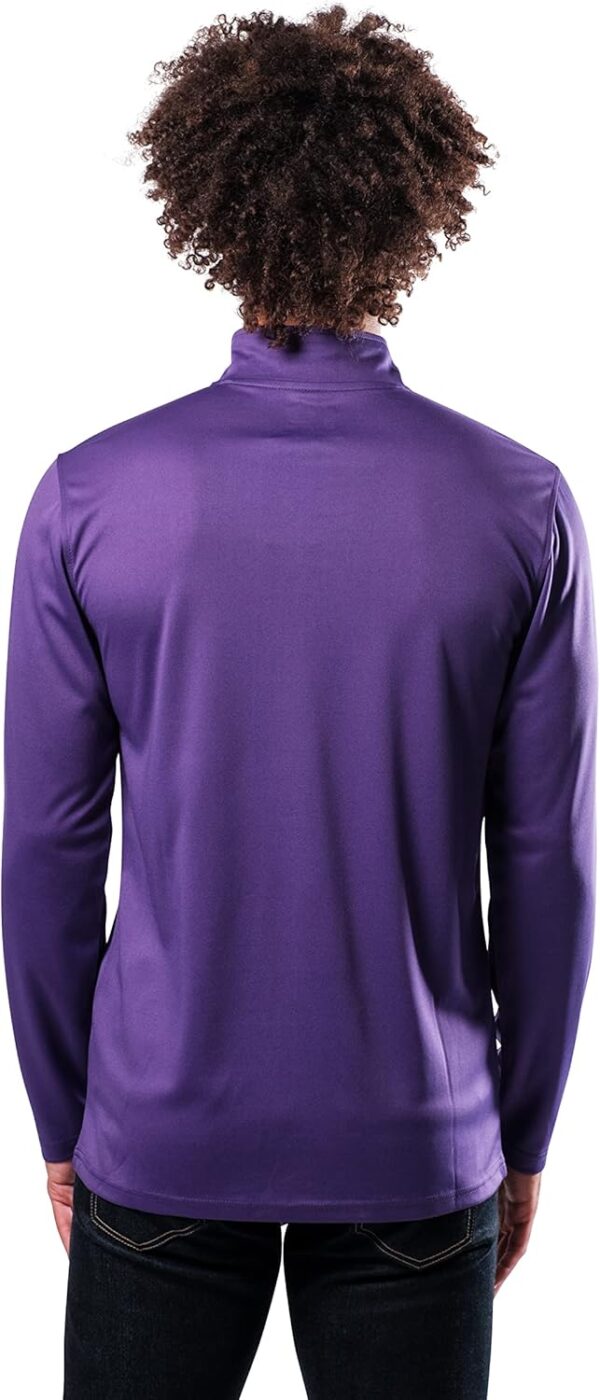 Ultra Game Men's NBA Quarter Zip Long Sleeve Pullover T-Shirt - Image 4
