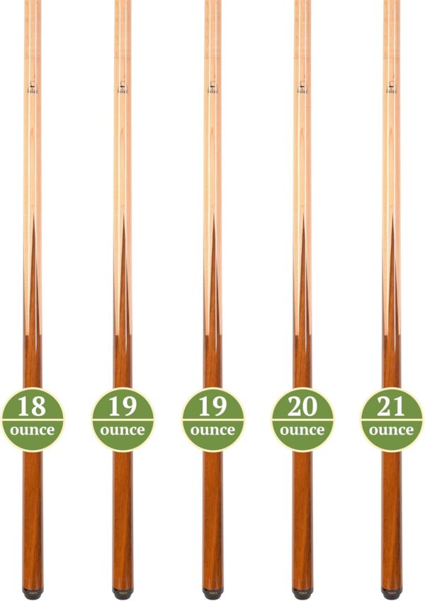 ASKA Set of SP1 Malaswood Sneaky Pete Billiard Pool Cue Sticks, 58" Hard Rock Canadian Maple, 13mm Hard Le Pro Tip, 5/16x18 Joint - Image 4