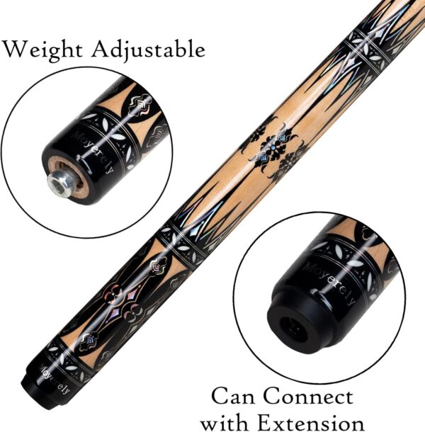 Carbon Fiber Pool Cue,11.8mm/12.5mm Low Deflection Cue Stick,Professional Pool Stick with Case - Image 10