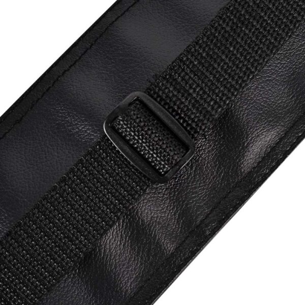 Billiard Pool Cue Stick Carrying Case Bag for 1/2 Billiard Cue Stick, 1/2 Billiard Cue Stick Case, 32 Inches Long Pool Cue Stick Storage Carrying Bag Black (Leather) - Image 5