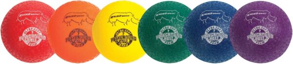 Champion Sports RSPG7SET Playground Ball Set: Six 7 Inch Rhino Skin Soft Inflatable Balls Includes Storage Bag and Pump - Image 7