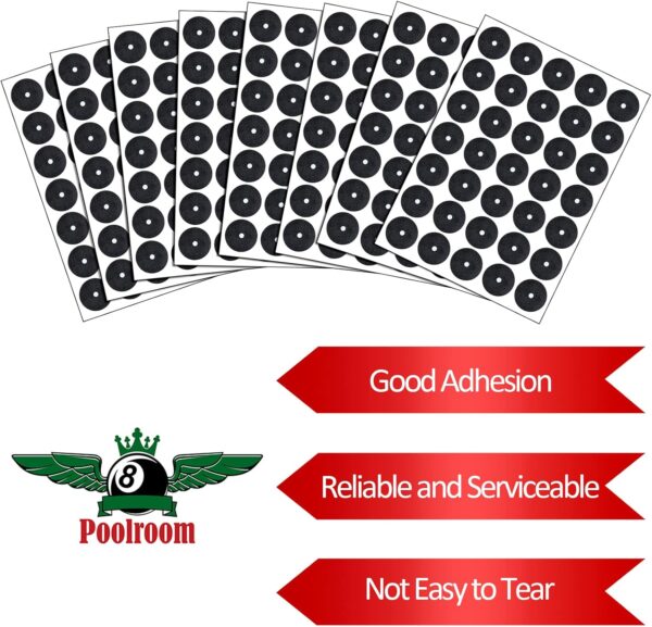 Civaner 105 Pieces Pool Table Marker Dots Billiard Spot Stickers Snooker Spot Billiard Table Marker Dots Pool Ball Position Marker Stickers for Billiards Practice - Image 5