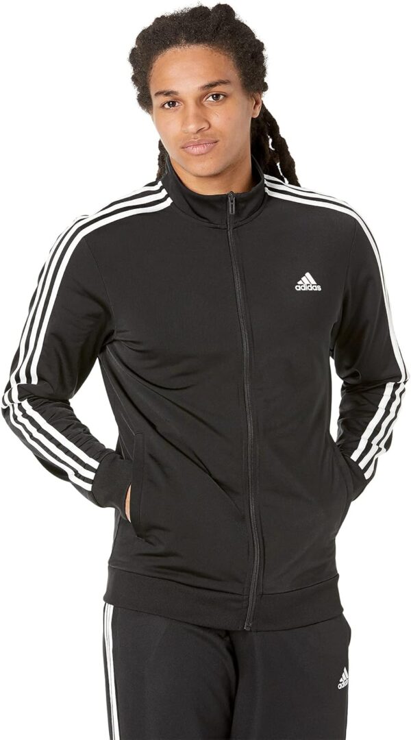 adidas Men's Essentials Warm-Up 3-Stripes Track Top - Image 2