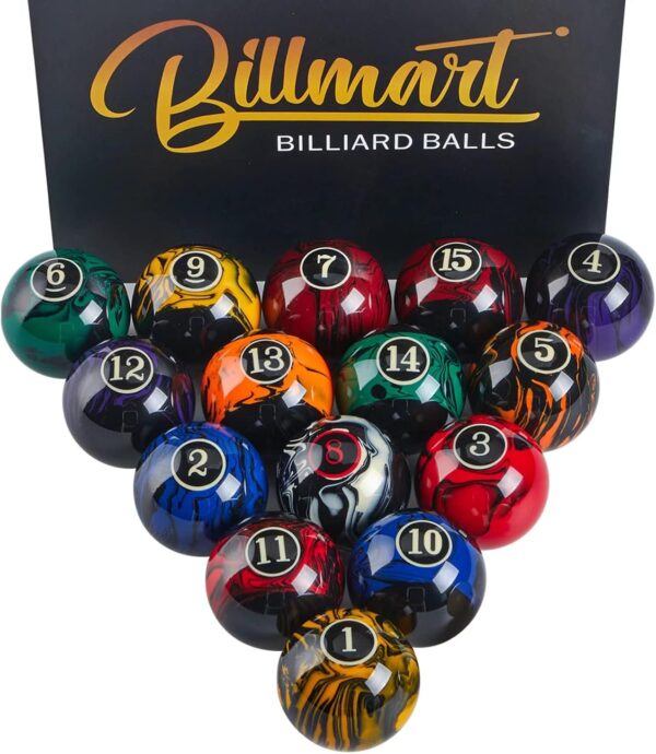 Premium Billiard Balls Pool Table Accessories 2-1/4" Regulation Size 16 Pool Balls Billiard Set - Image 2