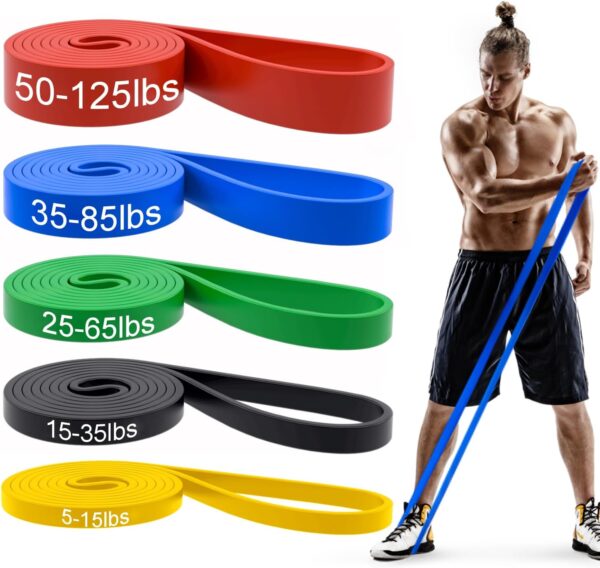 Pull Up Bands, Resistance Bands, Pull Up Assistance Bands Set for Men & Women, Exercise Workout Bands for Working Out, Body Stretching, Physical Therapy, Muscle Training - Image 2