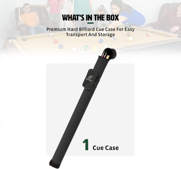 EastPoint Sports Billiards Equipment & Felt-Lined Pool Cue Case for Carrying 2-Piece Cue Sticks up to 58 Inches - Image 3