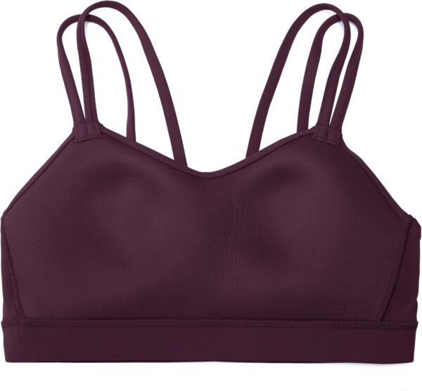 CRZ YOGA Butterluxe V Neck Sports Bras for Women - Molded Cup Workout Top Double Spaghetti Straps Wireless Yoga Clothes - Image 6