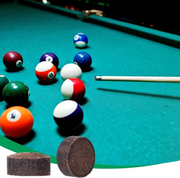 Mozeat Lens Billiard Pool Cue Tips Pool Stick Replacement Tips with Storage Box for Pool Cues and Snooker Supplies - Image 6