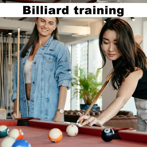 2pcs Billiard Training Cue Ball, Pool Training Balls Billiards Practice Accessories Billiards Training Pool Table Training Red Dot Cue Ball for Beginner Games Sports Billiard Table Trainer - Image 6