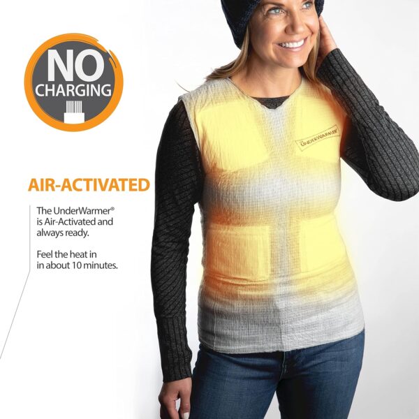 Heated Shirt, Compression Baselayer, 8 Built in Heat Packs, Body Warmer - Image 3