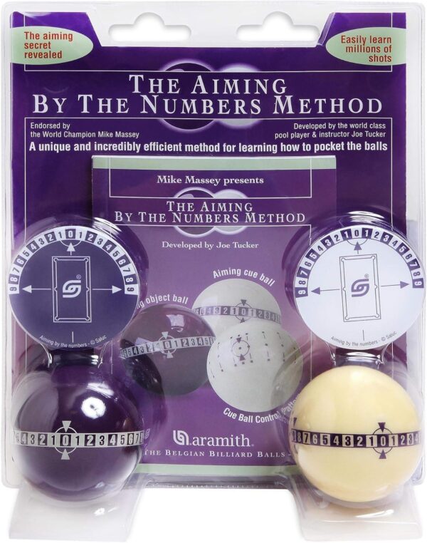 Aramith Genuine Training by The Numbers Learning/Aiming Pool/Billiards Ball Set - Image 2