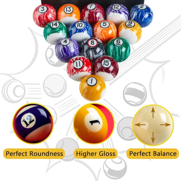 Billiard Balls Set 16 Pool Table Balls - Image 5