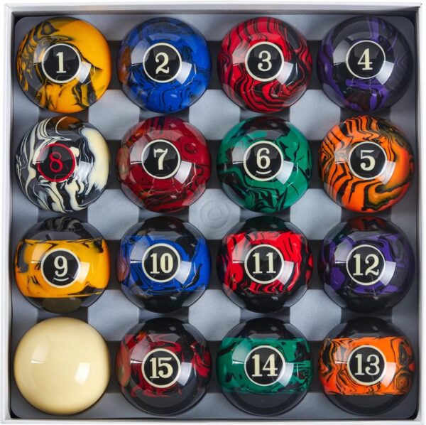 Premium Billiard Balls Pool Table Accessories 2-1/4" Regulation Size 16 Pool Balls Billiard Set - Image 6