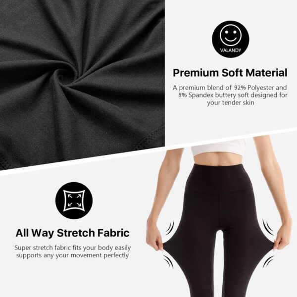 SINOPHANT High Waisted Leggings for Women - Full Length Capri Buttery Soft Yoga Pants for Workout Athletic - Image 5