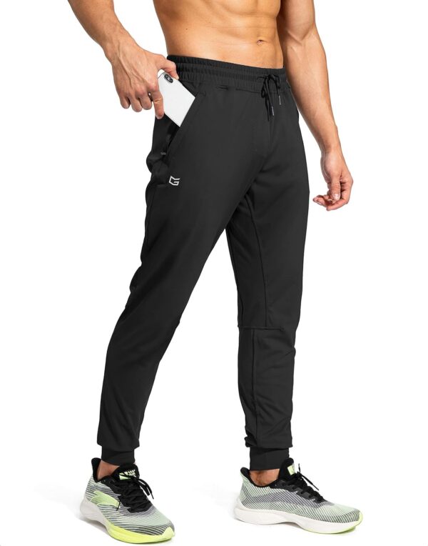 G Gradual Men's Sweatpants with Zipper Pockets Athletic Pants Traning Track Pants Joggers for Men Soccer, Running, Workout - Image 2