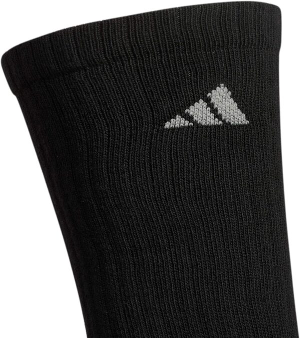 adidas Men's Athletic Cushioned 6-Pack Crew, Cushioned Crew Socks with Arch Compression for a Secure Fit - Image 4