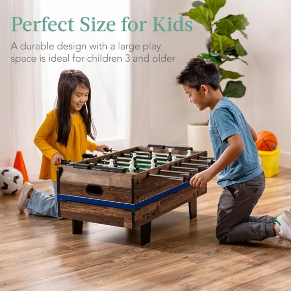 Best Choice Products 11-in-1 Kids Combo Game Table Set for Home, Game Room w/Ping Pong, Foosball, Table Hockey, Chess, Checkers, Shuffleboard, Bowling, 5 Accessory Bags - Image 3