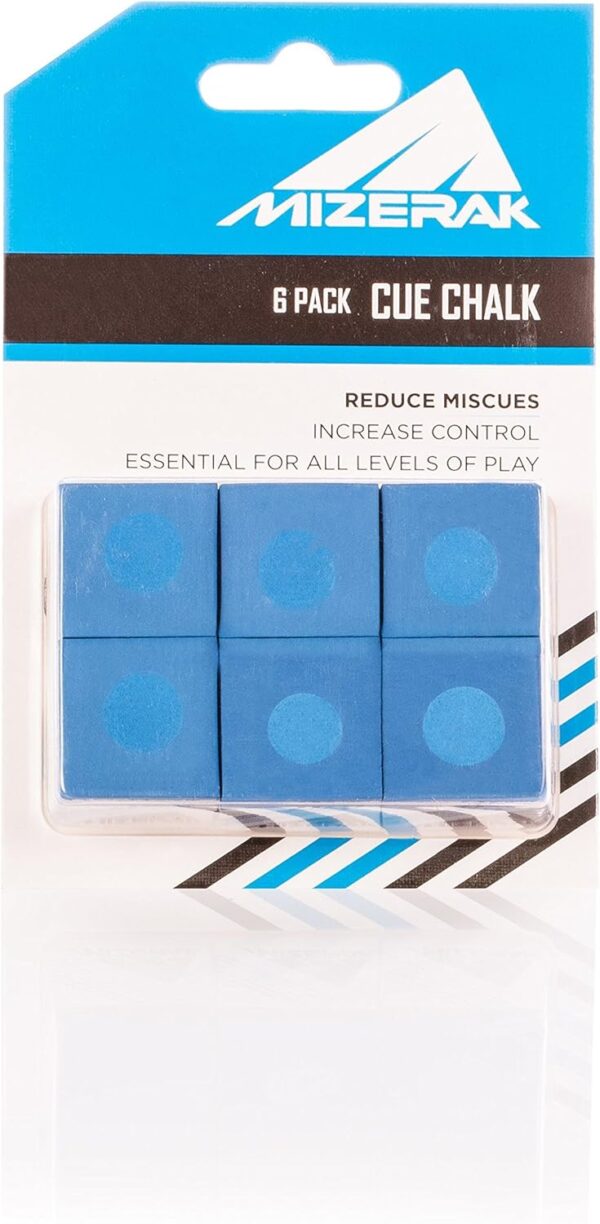 Mizerak Cue Chalk (6 Pack) blue , 0.90 x 3.10 x 4.70 inches - Image 5