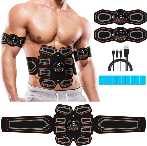 ABS Stimulator, Abdominal Toning Belt Trainer, Abs Workout Equipment, Ab Sport Exercise Belt for Men and Women BFB-11 - Image 2