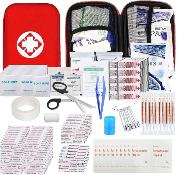 Car First Aid Kits 275Pcs Survival Gear Home Travel Size Small Emergency Kit Tactical Hiking EVA Camping Essentials Backpack Sports Office Boat Urgent Accident - Image 2