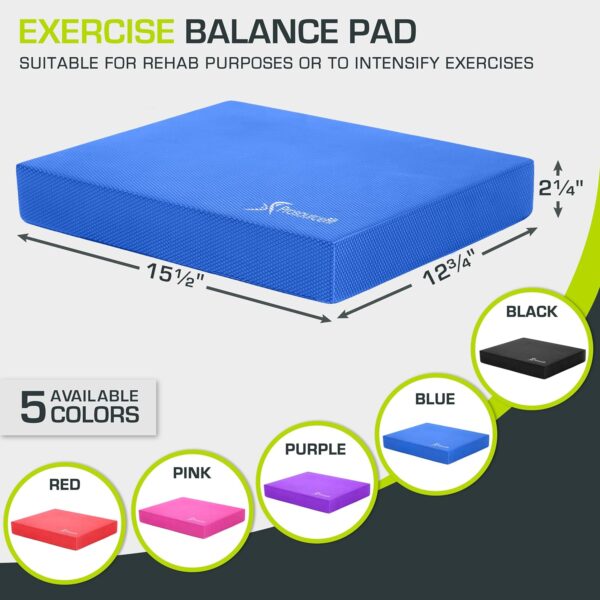 ProsourceFit Exercise Balance Pad – Non-Slip Cushioned Foam Mat & Knee Pad for Fitness and Stability Training, Yoga, Physical Therapy - Image 4