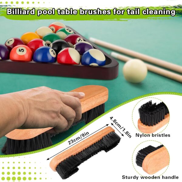 31 Pcs Billiard Accessory Kit Billiard Pool Balls with Triangle and Diamond Ball Holder Cue Chalks Pool Table Brush Set Pool Table Accessories - Image 5