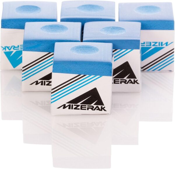 Mizerak Cue Chalk (6 Pack) blue , 0.90 x 3.10 x 4.70 inches - Image 2