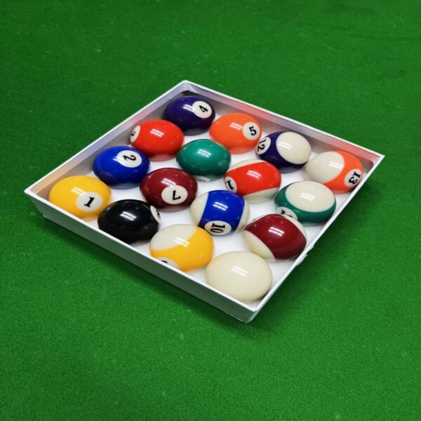 Billiard Balls Set 2-1/4" Regulation Size Pool Table Balls for Replacement (16 Resin Balls) - Image 3