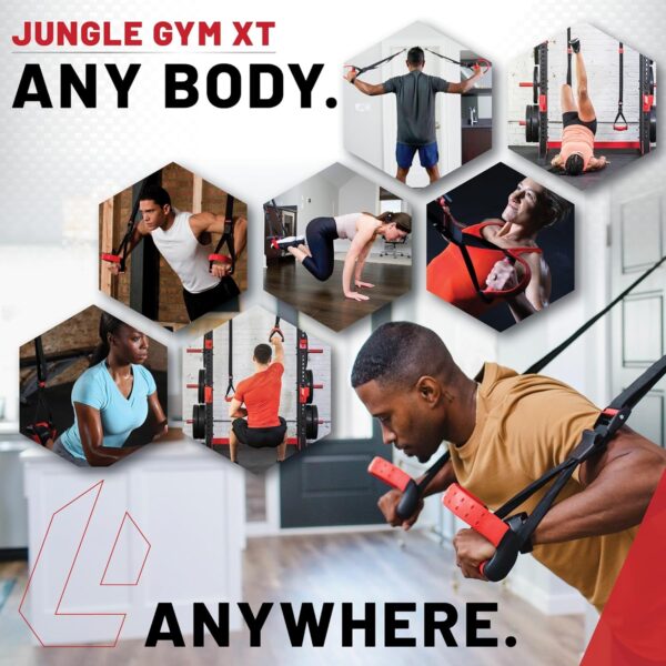 Lifeline Jungle Gym XT Body Weight Suspension Trainer System – Patented Split Anchor, Full-Body Workout, Lightweight Home Suspension Training Kit for Home Gym, Workout Equipment - Image 12