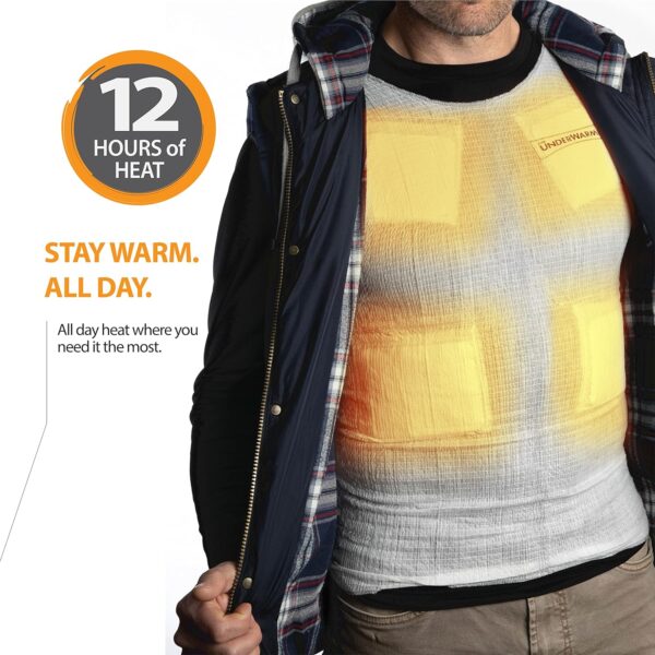 Heated Shirt, Compression Baselayer, 8 Built in Heat Packs, Body Warmer - Image 4